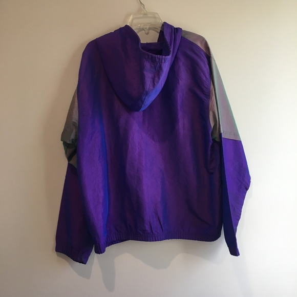 Surf style 90s iridescent purple windbreaker - Picture 6 of 7